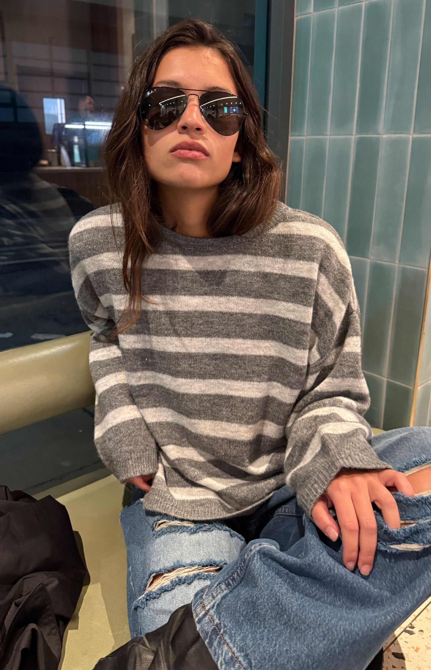 SWEATER LINES MOHAIR