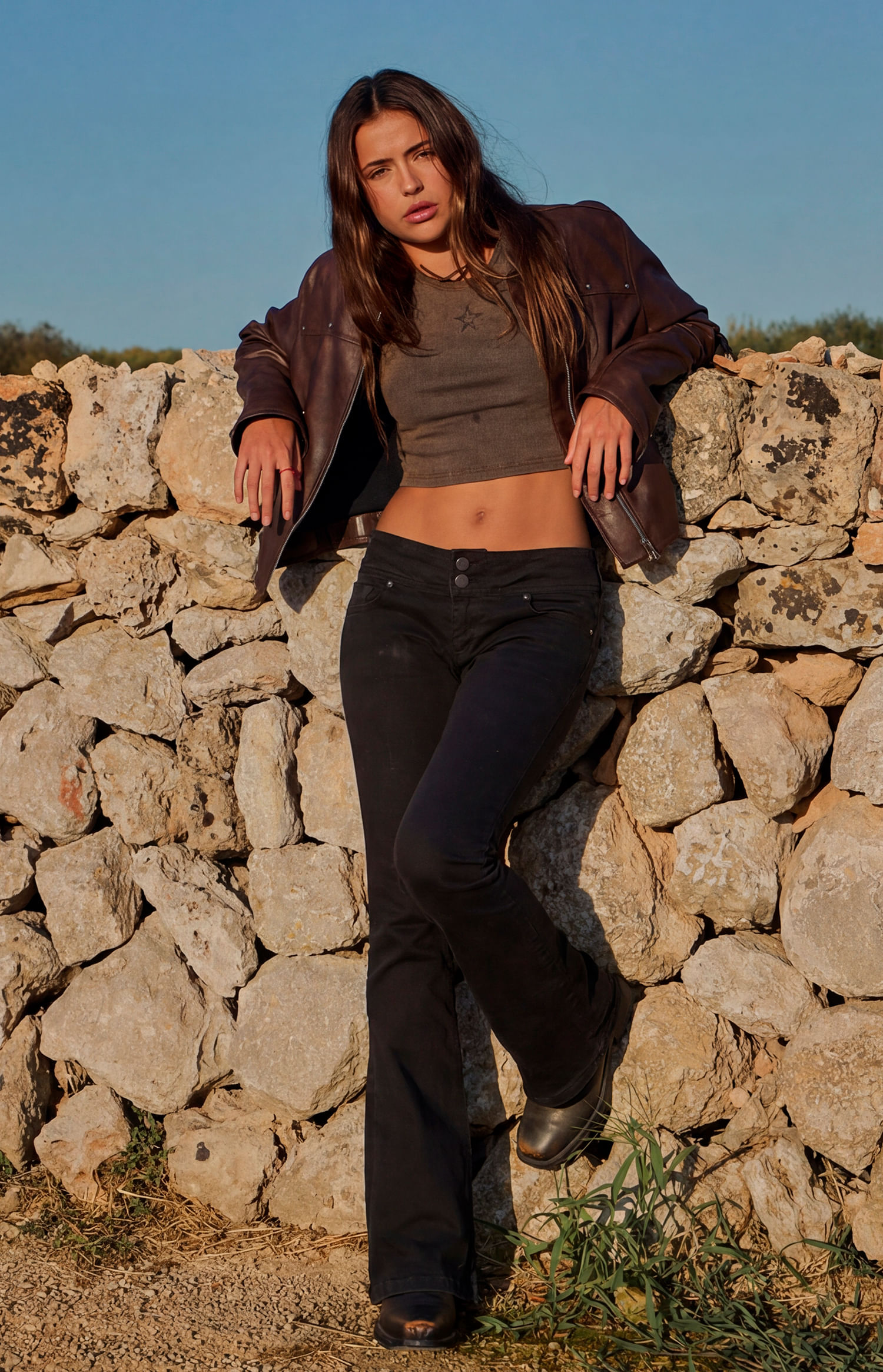 PANTALON LULY FLARE MOSS