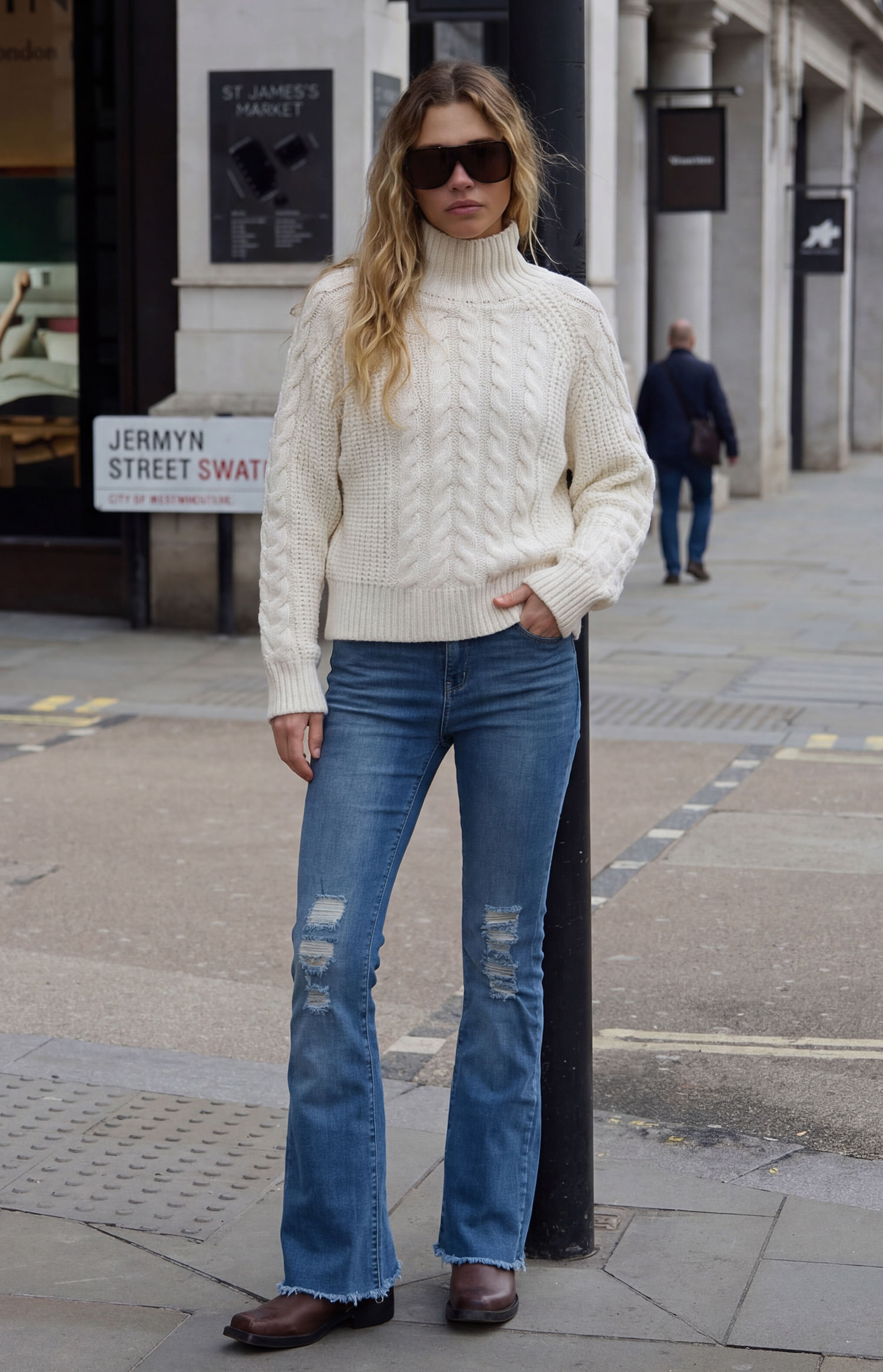 PANTALON LULY FLARE TIRO BAJO