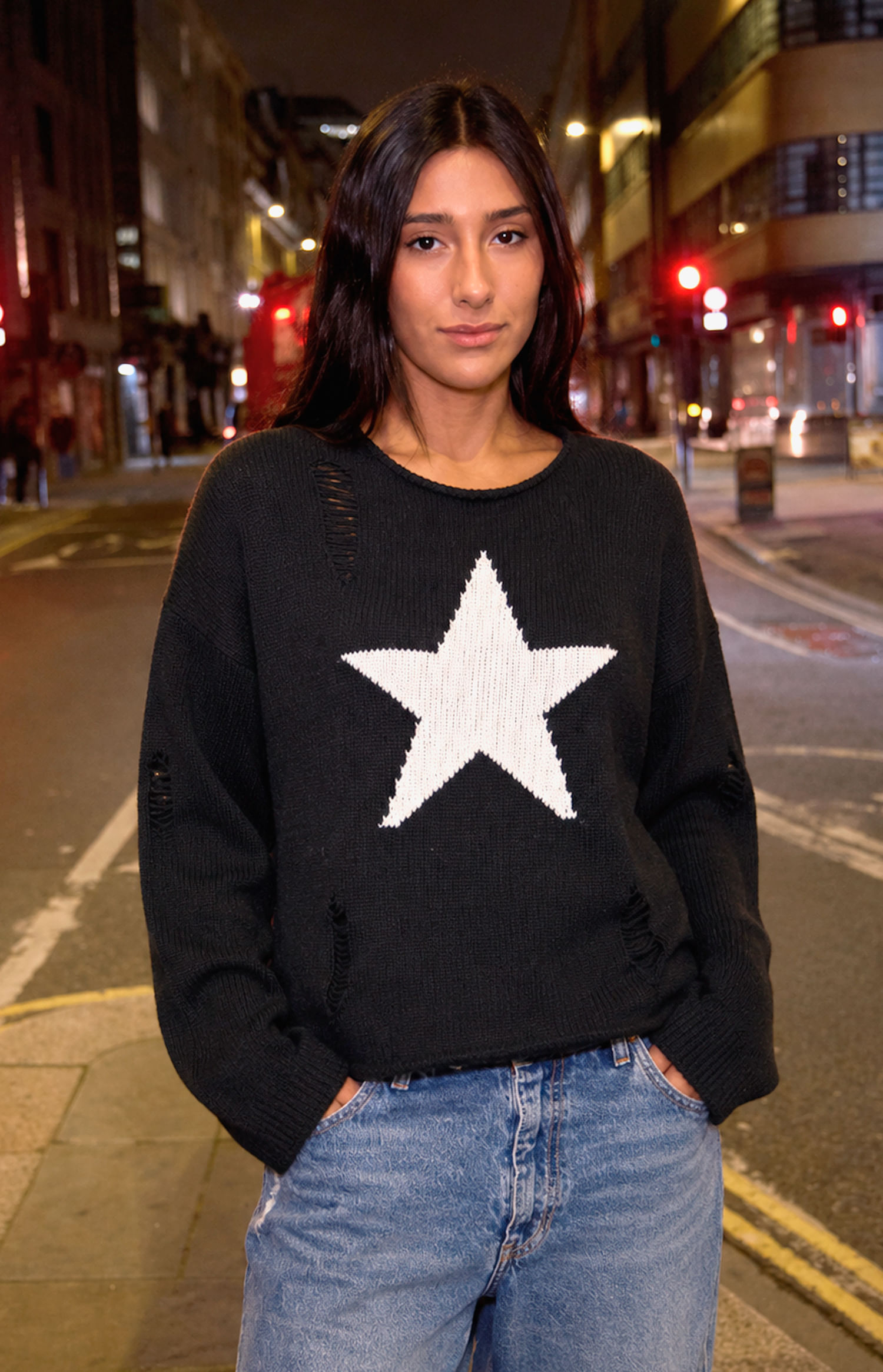 SWEATER SAGE STAR