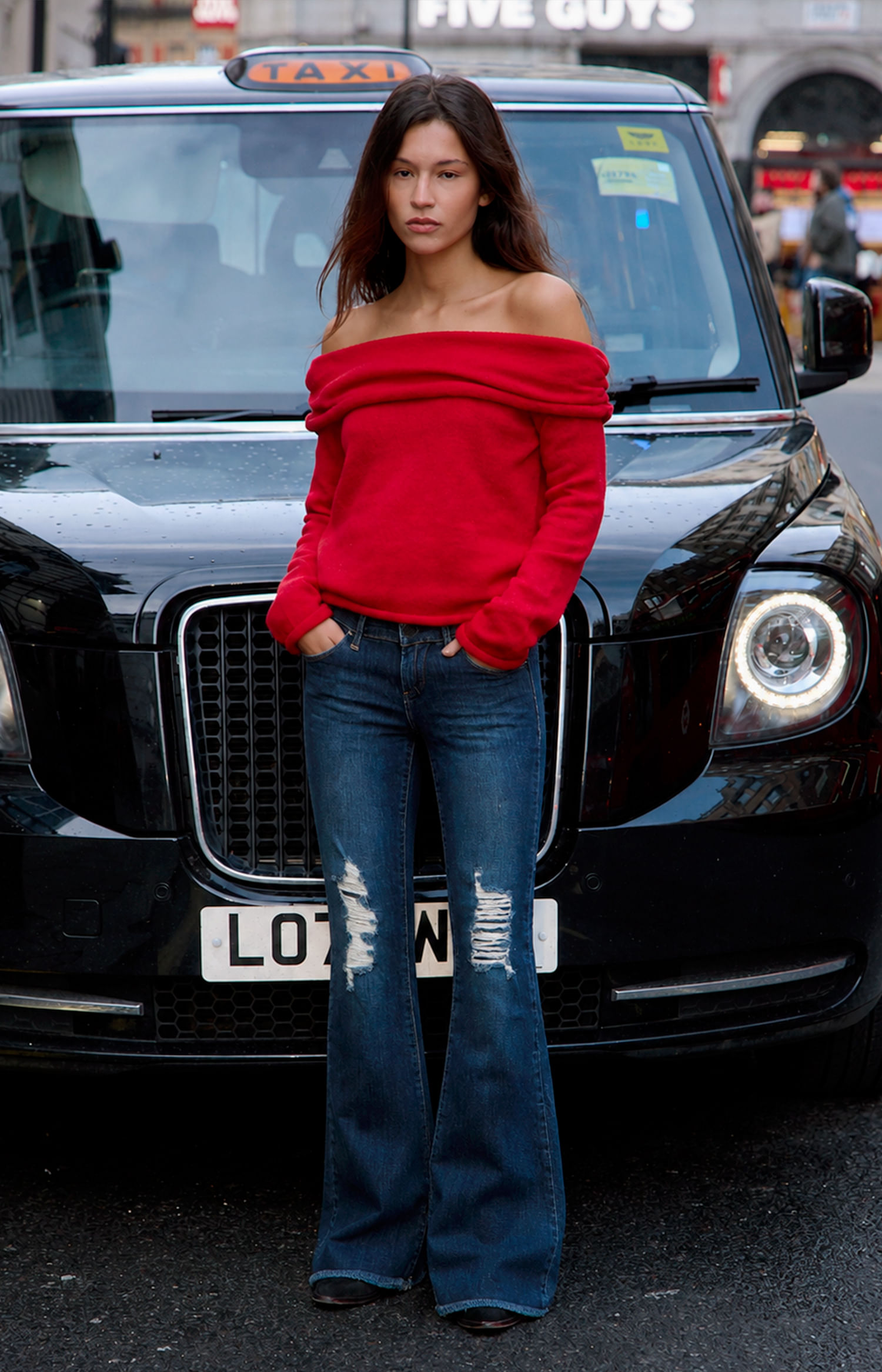 PANTALON FLARE KATE TIRO BAJO