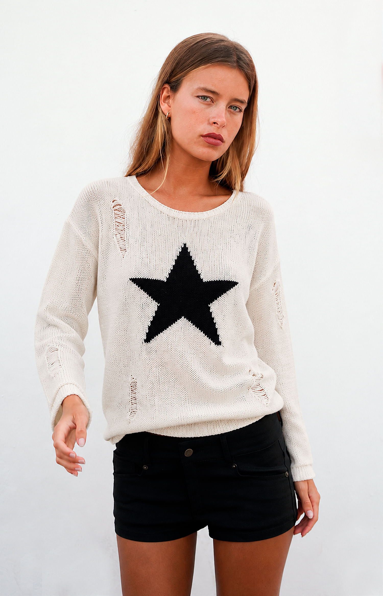 SWEATER SAGE STAR