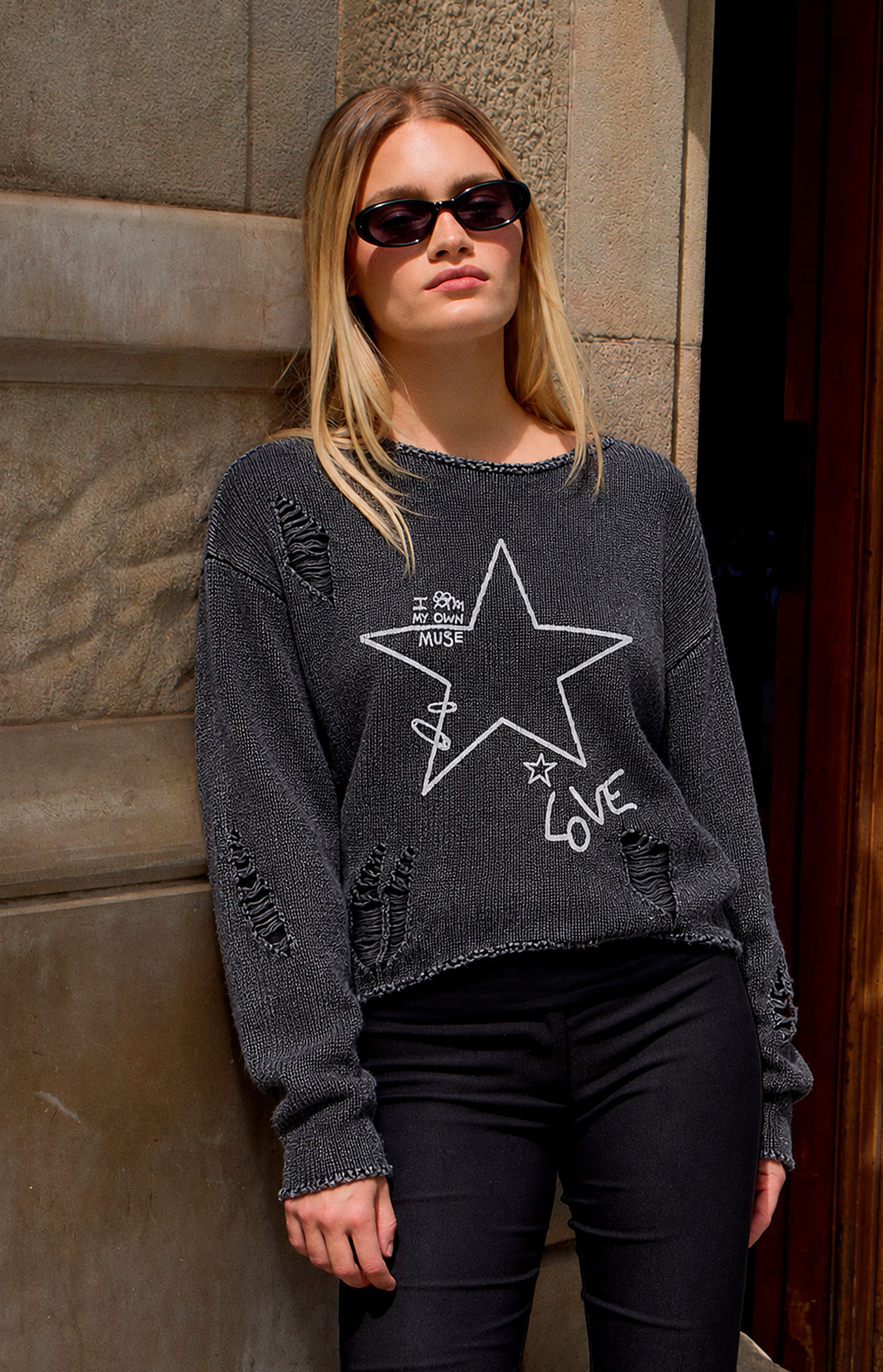 SWEATER SAGE ACID LOVE