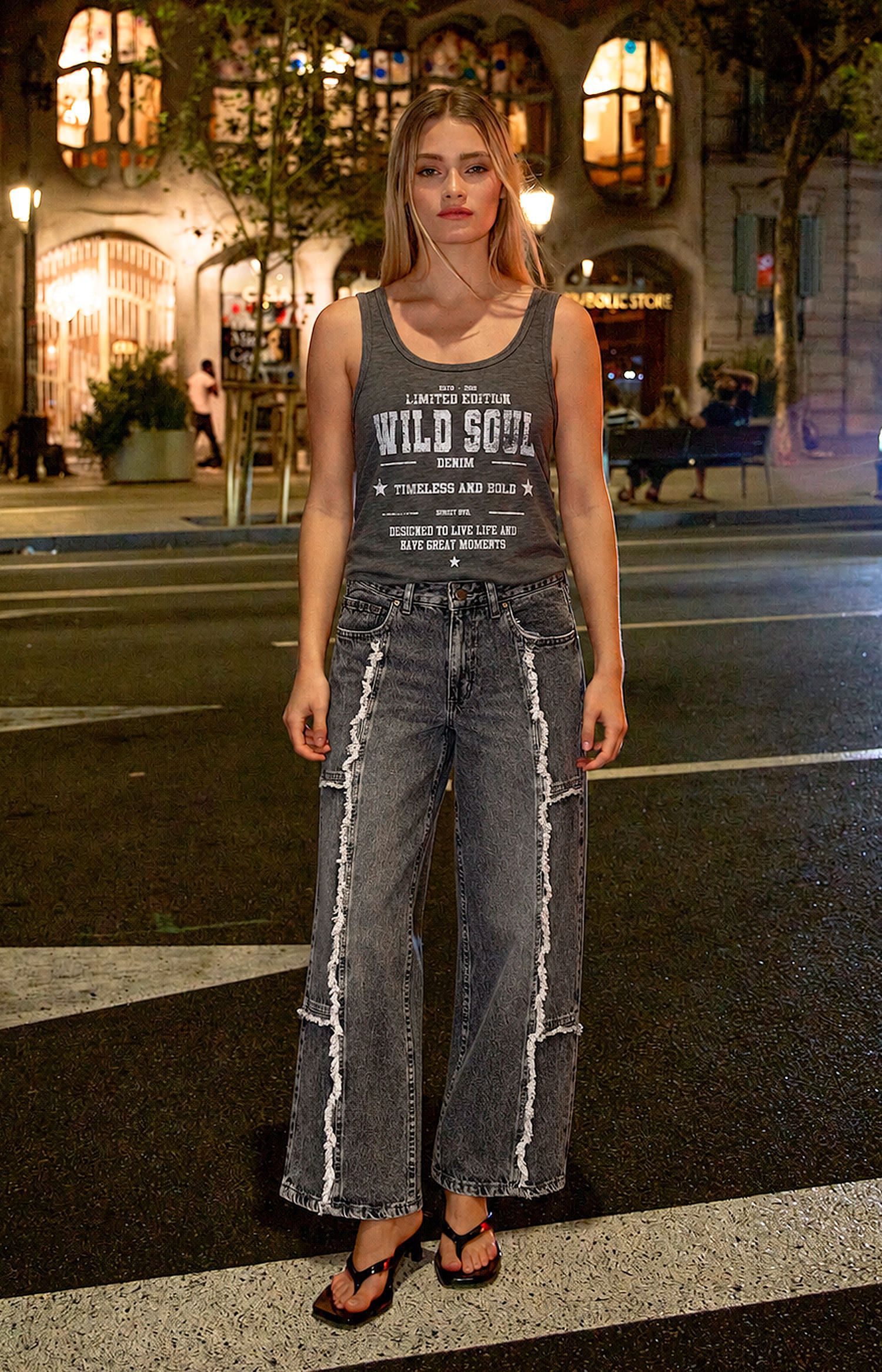 PANTALON BIGGER RECORTES STAR
